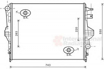 VAN WEZEL 58002316 -  Радиатор, охлаждение двигателя
